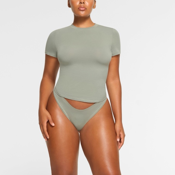 SKIMS Cotton Jersey T-Shirt (Small, Mineral) - Picture 2 of 2